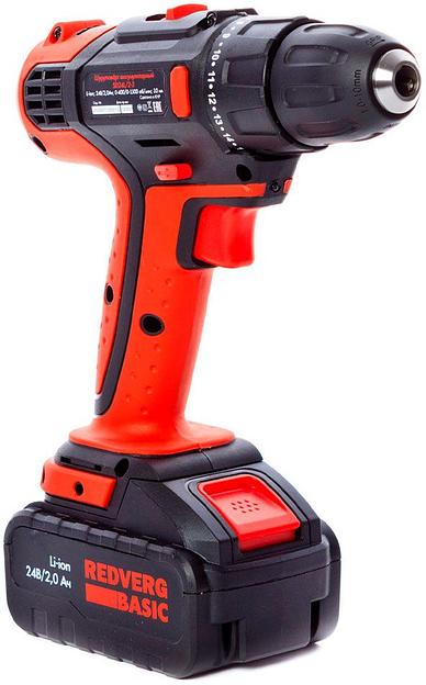 Шуруповерт RedVerg SD24L/2-2 Basic аккум. патрон:быстрозажимной фото 5