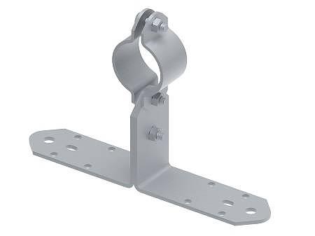 МД-103-ГЦ Держатель молниеприемного стержня 40 мм на пластине, гор. Цинк фото 1