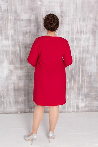 Платье красное П-0081 фото 2