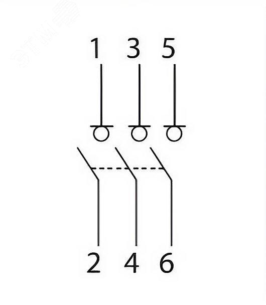 Выключатель нагрузки трёхполюсный 40A MSD-3P40 фото 4