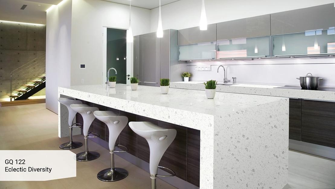 Кварцевый камень Grandex quartz «GQ 122 Eclectic Diversity» ОПТ фото 3