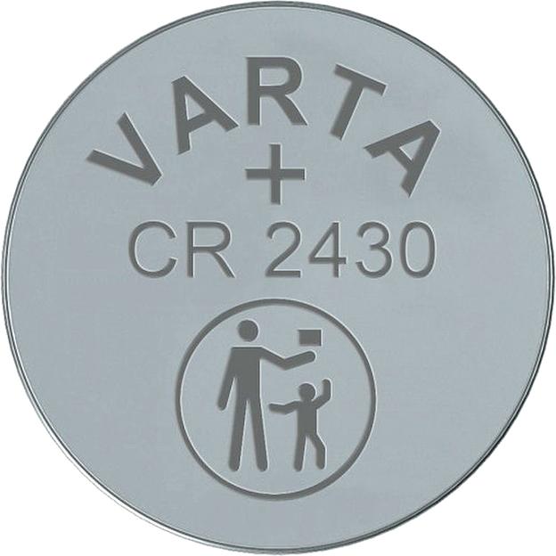 Батарейка Varta ELECTRONICS CR2430 BL1 Lithium 3V (6430) (1/10/100) Varta PRIMARY LITHIUM CR2430 (06430101401) фото 1