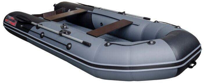 Лодка Таймень NX 3400 НДНД PRO, 3400*1600*450 мм., цвет: графит-черный фото 2