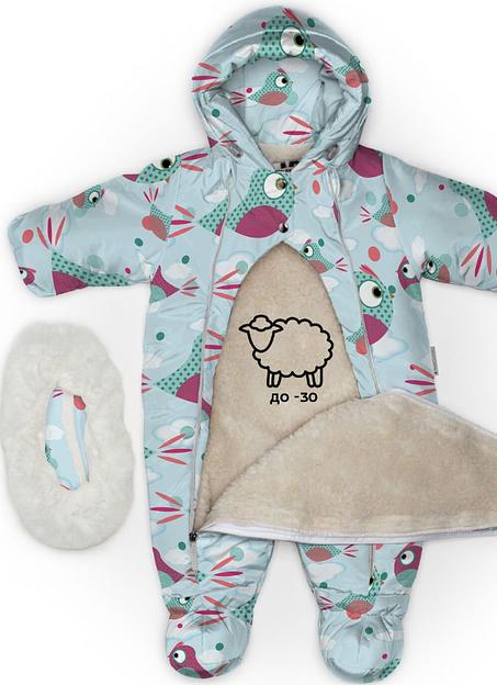 Комбинезон №106 Птички, арт 264ш/2 (80 см) фото 4