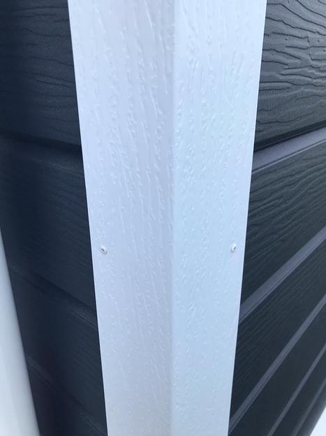 Металлический сайдинг «Евробрус с тиснением» цвет RAL 7024 текстурированный фото 4