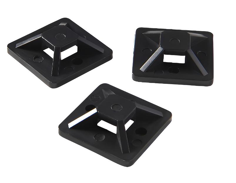 Площадка для хомута с клейкой основой, 20х20 мм, цвета в ассортименте ОПТ фото 1