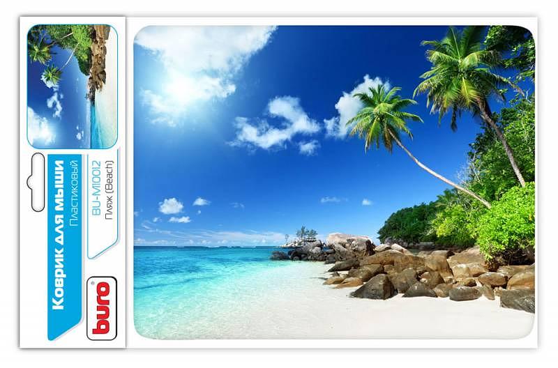 Коврик для мыши Buro BU-M10012 рисунок/пляж 230x180x2мм фото 1