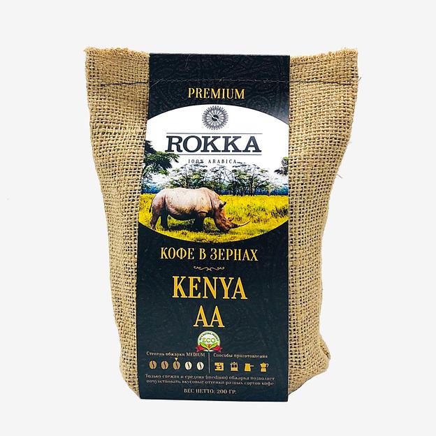 Кофе в зёрнах ROKKA «Кения АА» 200 г ОПТ фото 1