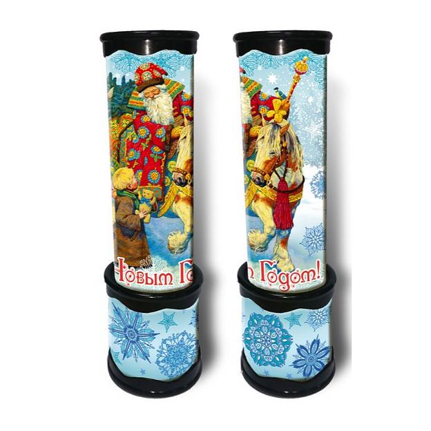 Калейдоскоп игрушка детская «Дед Мороз и дети», 20×5,6 см, 42306, опт фото 1