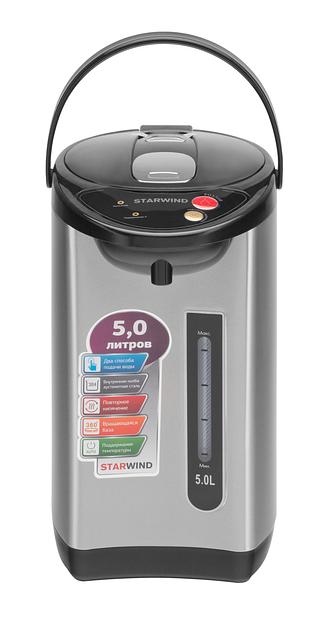 Термопот Starwind STP2251 5л. 750Вт черный/серебристый фото 1
