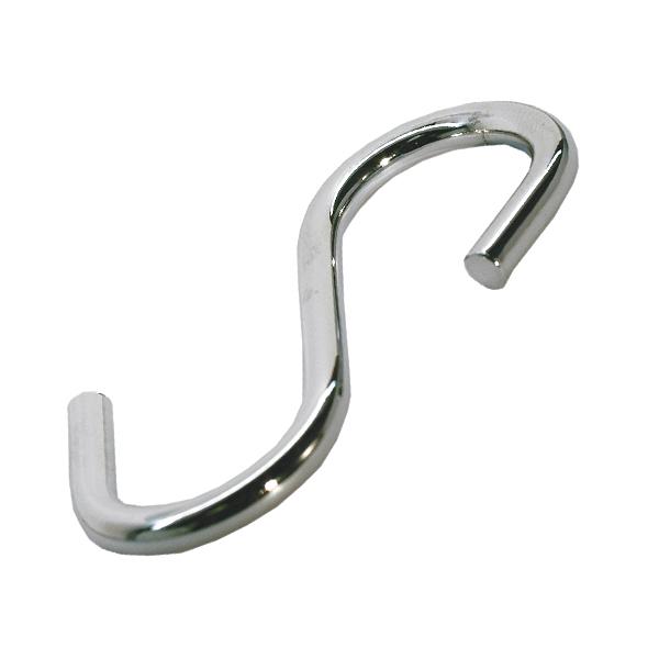 Крючок для рейлинга одинарный, хром фото 1