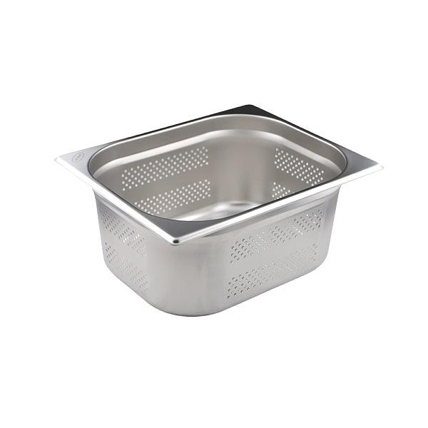 Гастроемкость 1/2 h=150 мм. 9,2 л. нерж. перфорир. d=4 мм. MGsteel /1/6/12/ фото 1