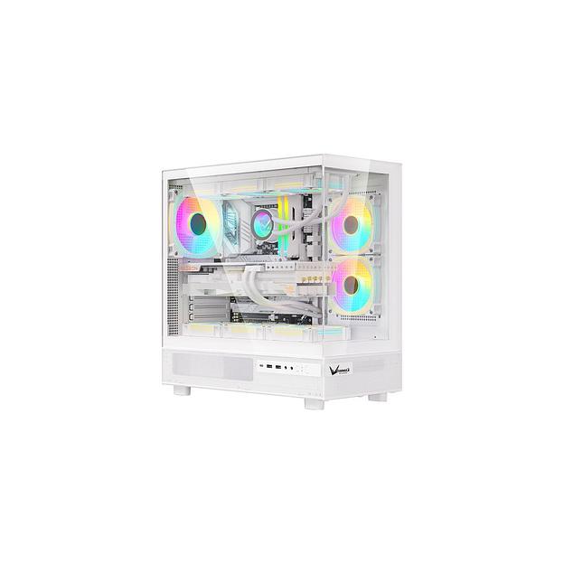 Корпус ATX Formula Crystal Z8 Cosmic, Midi-Tower, без БП, белый [crystal z8 cos w] фото 1