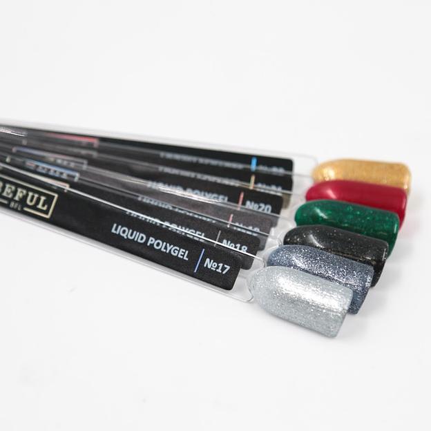 Коллекция жидких полигелей (прозрачный, камуфлирующий, цветной) BEFUL ОПТ фото 4