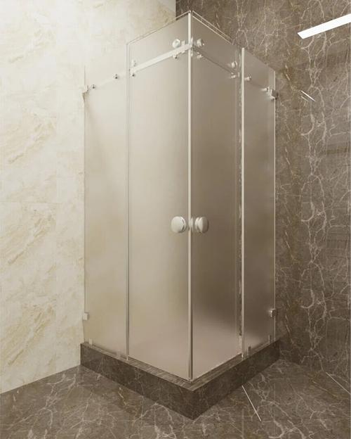 Душевое ограждение двустенное КазСтекло КС-120КД матовое фото 1