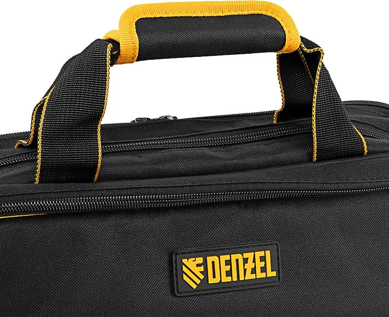 Сумка для инструмента, 400х170х300 мм, 3 отделения, 28 карманов, наплечный ремень// Denzel фото 6