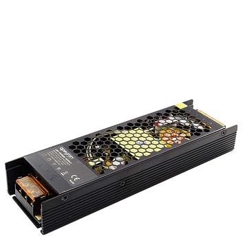 Блок питания слим черный, 12В, 240Вт, IP20, 20A, 227×75×45 мм, опт фото 1