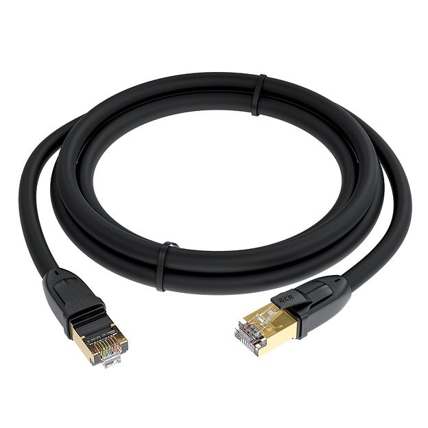 GCR Патч-корд PROF прямой 3.0m, FTP медь кат.6, позолоч. контакты и коннектор, 25 AWG, Deluxe ethernet high speed 10 Гбит/с, RJ45, T568B, GCR-52550 Greenconnect RJ45(m) - RJ45(m) Cat. 6 F/UTP PVC 3м (GCR-52550) фото 2