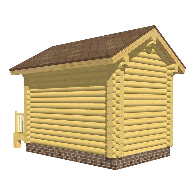 Проект бани БО-7-6 3х4 фото 3