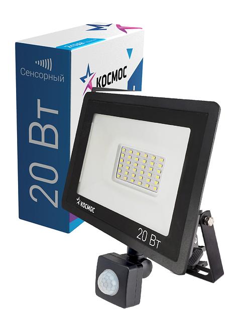 Прожектор светодиодный ДО-20Вт с ИК-Датчиком 6500К1600Лм IP65 фото 1