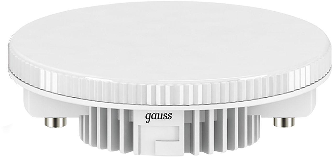 Лампа светодиодная Gauss GX53 6Вт цок.:GX53 таблетка 220B 4100K св.свеч.бел.нейт. (упак.:10шт) (108008206) фото 2