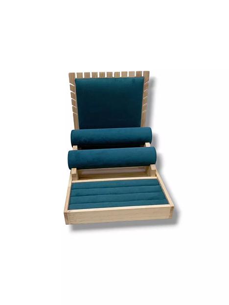 Подставка под цепи, браслеты и кольца (3 в 1), зелёный ОПТ фото 2