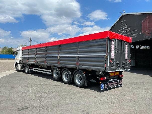 Полуприцеп-Зерновоз бортовой Тонар 99881 60 куб.м 3 оси фото 2