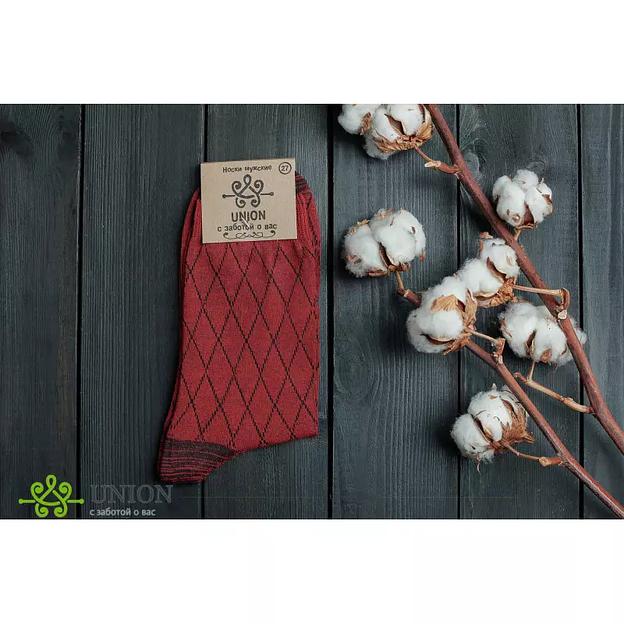 Носки мужские 10 пар «Бурбон Ромб» ОПТ фото 1