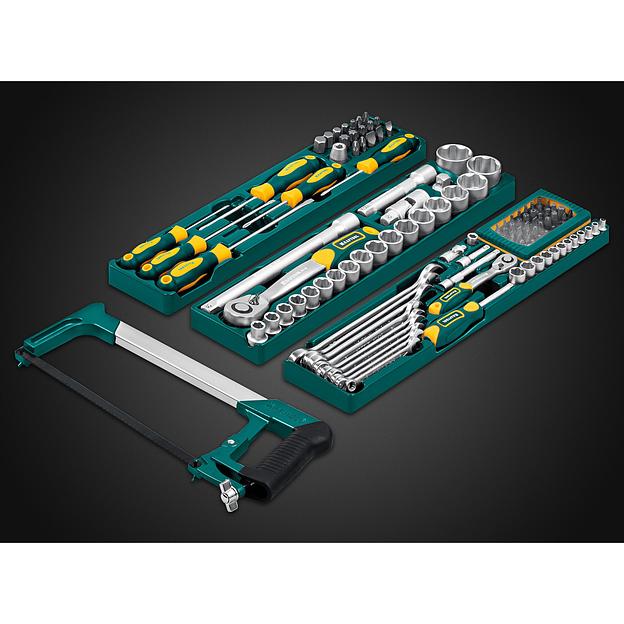 KRAFTOOL GRAND-131, 131 предм., (1/2″+1/4″), универсальный набор инструмента (27978-H131) фото 6
