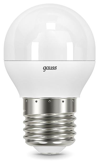 Лампа светодиодная Gauss 9.5Вт цок.:E27 шар 220B 4100K св.свеч.бел.ней. P45 (упак.:10шт) (105102210) фото 3