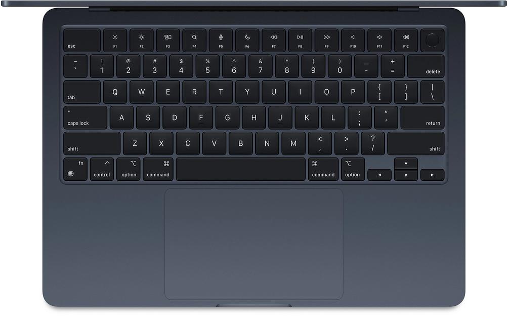 Apple MacBook Air 13 2024 [MRXV3X/A] (КЛАВ.РУС.ГРАВ.) Midnight 13.6" Liquid Retina {(2560x1600) M3 8C CPU 8C GPU 8Gb/256Gb SSD} фото 2