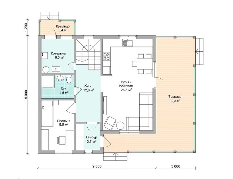 Проект дома «Прованс 24» базовая фото 9
