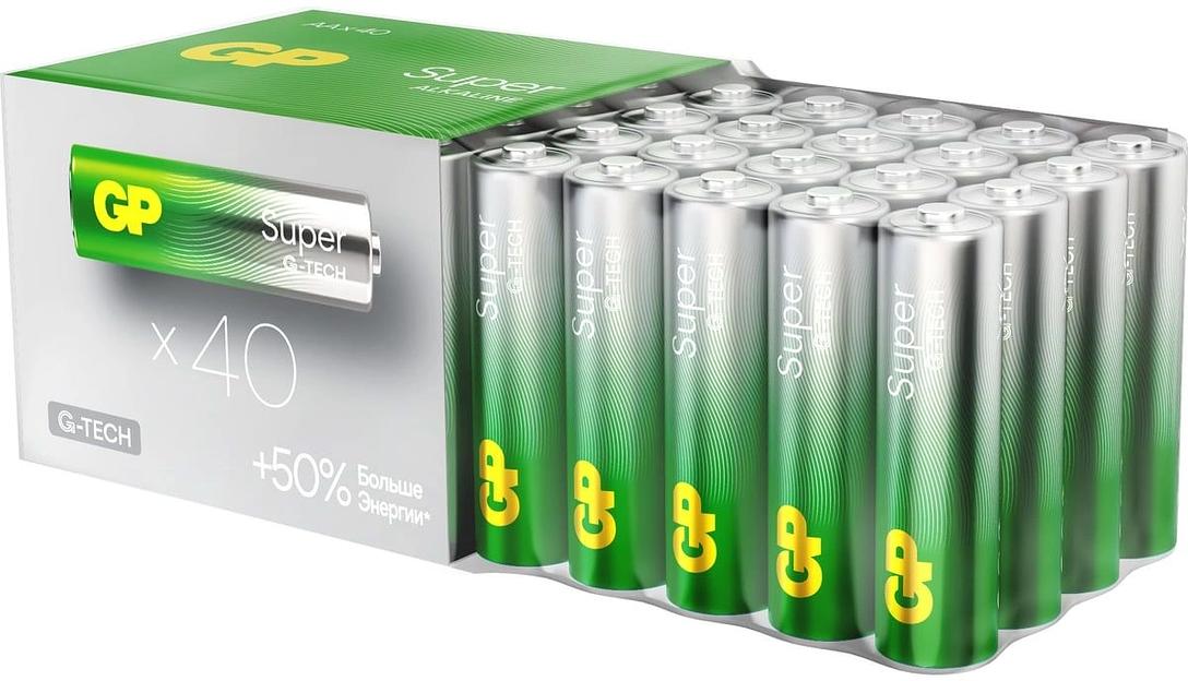 Батарея GP Super Alkaline 15AA21-2CRSWC40 AA (40шт) фото 4