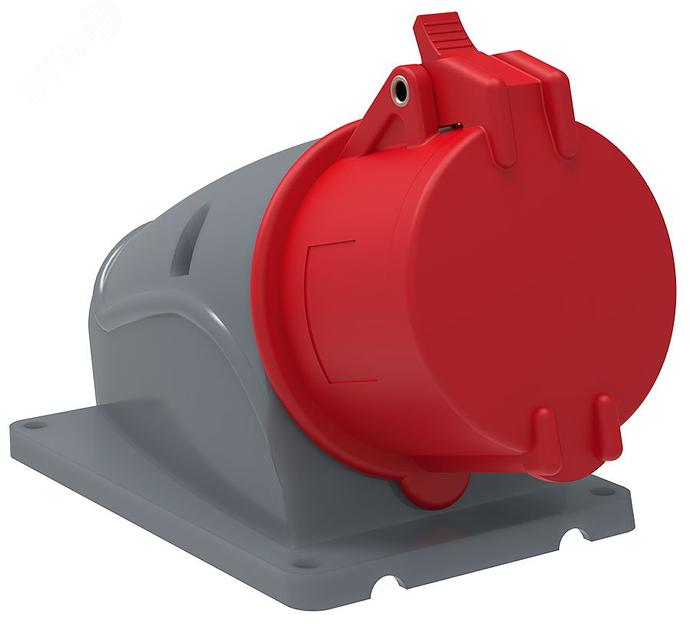 Iek PSN12-016-5 Розетка стационарная ССИ-115 16А-6ч/200/346-240/415В 3Р + РЕ+ N IP44 MAGNUM ИЭК фото 1