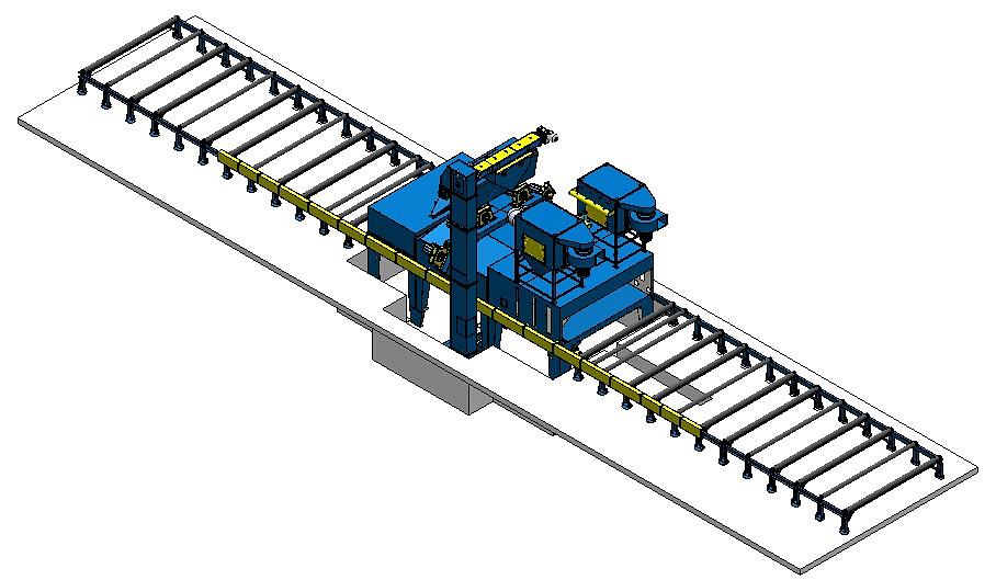 Дробеметная установка проходного типа фото 2