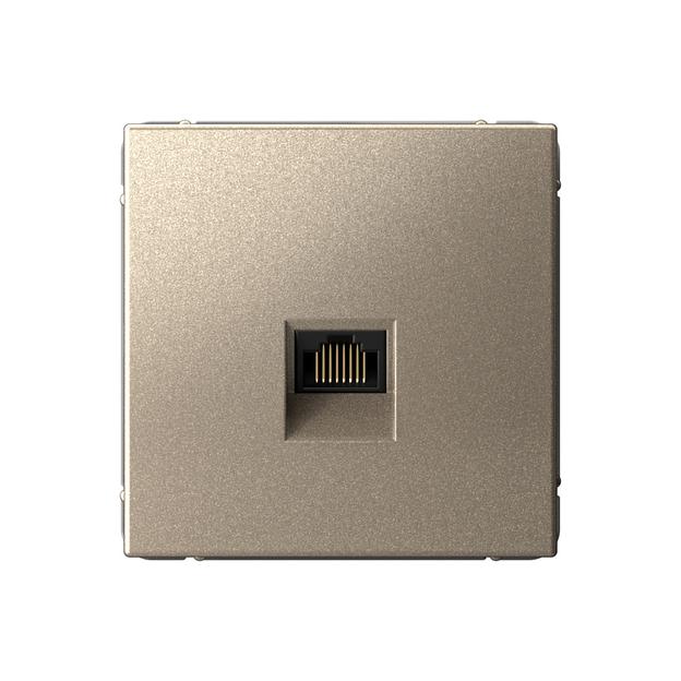 ARTGALLERY РОЗЕТКА компьютерная RJ45, кат. 5е, механизм, ШАМПАНЬ фото 1