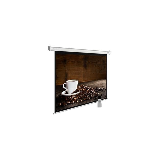 Экран Cactus MotoExpert CS-PSME-300x300-WT, 300х300 см, 1:1, настенно-потолочный белый фото 1