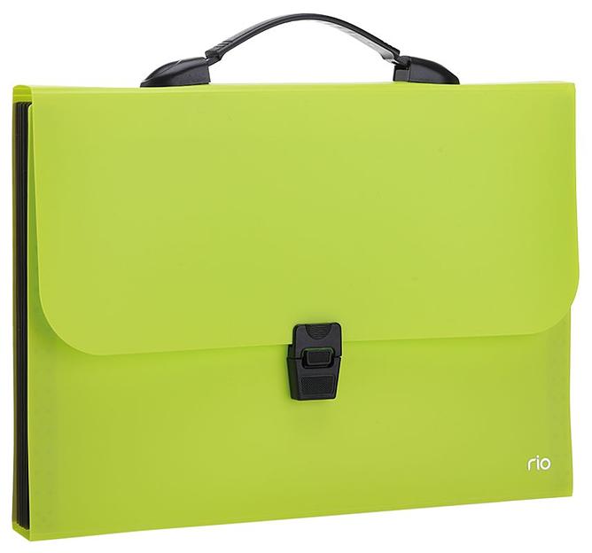 Папка-портфель Deli Rio EB40202 7 отдел. A4 полипропилен 0.6мм ассорти фото 2