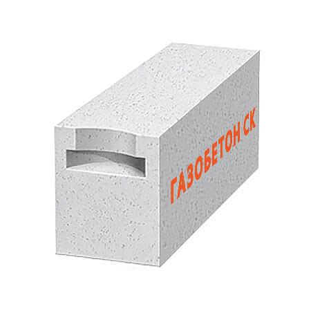 Газобетон СК прямой с захватом D400 (B2,5) 600x250x200 мм фото 1