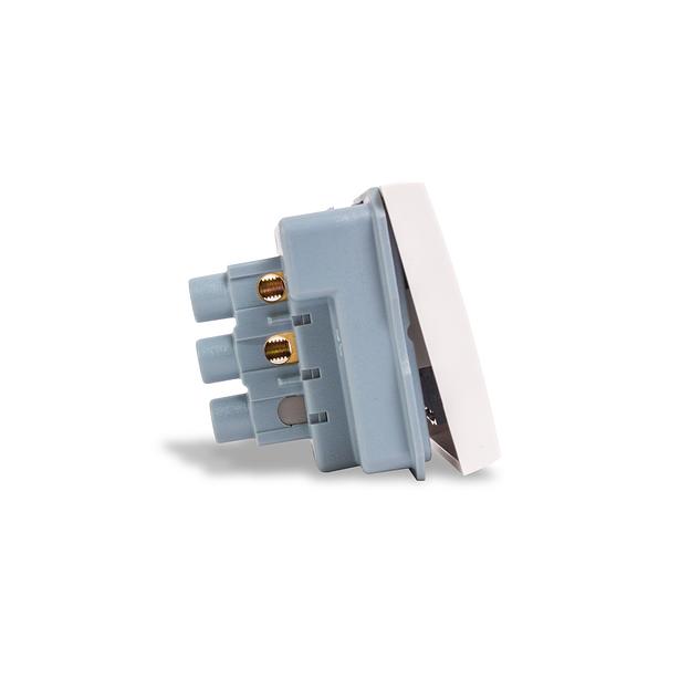 Выключатель одноклавишный Рувинил АДЛ 13-904 45х45 мм белый фото 3