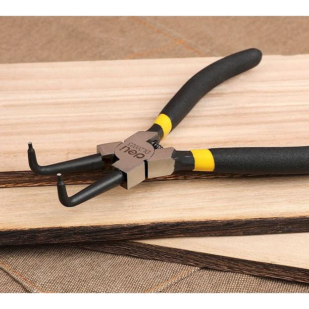 Съемник Deli Набор из 4-х съемников стопорных колец Deli DL20521-4 175мм, сталь HRC50-54, прорезиненная рукоять, блистер фото 4