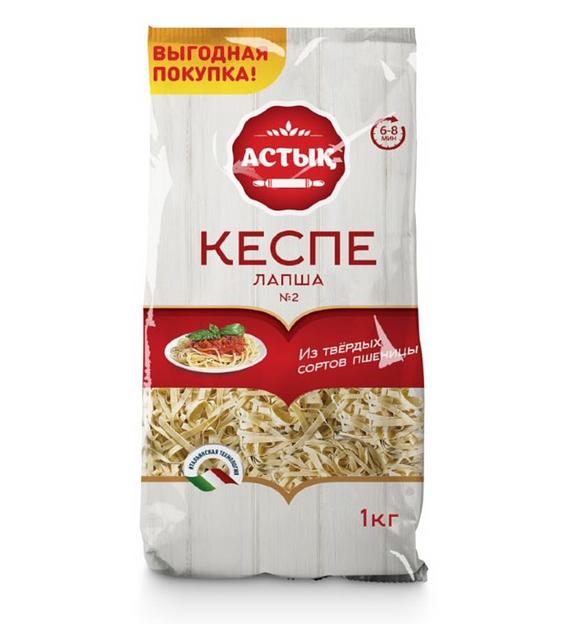 Лапша «Кеспе №2» из твердых сортов пшеницы Астык 1 кг купить по ...