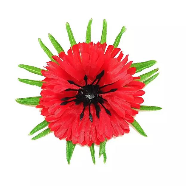 Головка астры Пулюр с листом 3сл 16см 375-л067-187-186Ч 1/35 фото 2