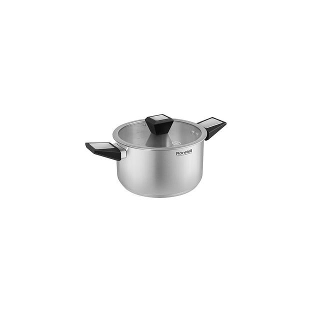 Кастрюля 3.2л Rondell Blitz RDS-1889, нержавеющая сталь, с крышкой фото 1