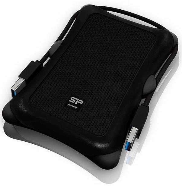 Жесткий диск Silicon Power USB 3.0 1TB SP010TBPHDA30S3A Armor A30 2.5" черный фото 2