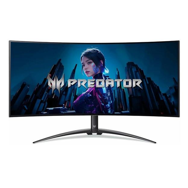 Монитор 38.5" Acer X39bmiiphuzx OLED 3440x1440, 240 Гц, 0.03 мс, 21:9, 1300 кд/м2, 2хHDMI, 1хDisplayPort, 2хUSB Type-C, выход на наушники, черный фото 1
