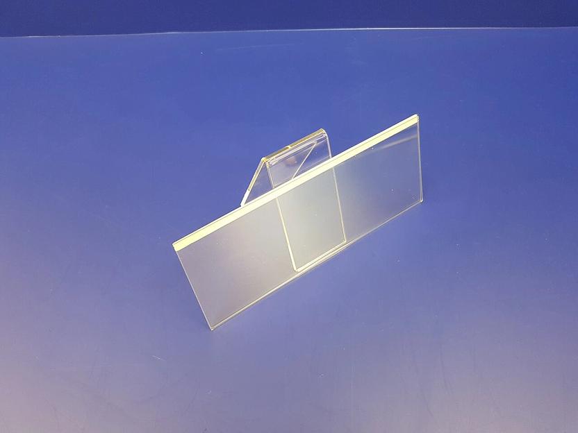 Карман пластиковый для витрин и стеллажей.(210х80мм.) фото 3