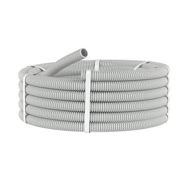 Труба гофрированная ПВХ 16 мм без протяжки легкая серая (100м) DKC 90916 фото 3