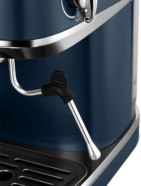 Кофеварка рожковая Kitfort КТ-7429 1360Вт синий/нержавеющая сталь фото 5