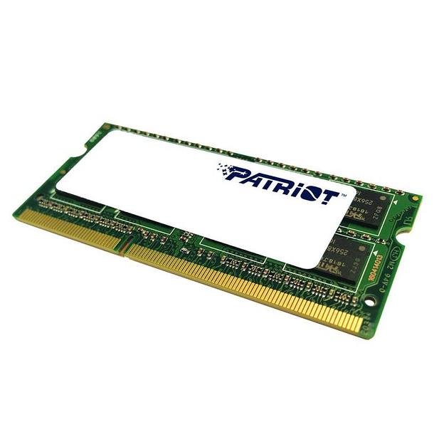 Память DDR3L 8Gb 1600MHz Patriot PSD38G1600L2S RTL PC3-12800 CL11 SO-DIMM 204-pin 1.35В dual rank фото 1